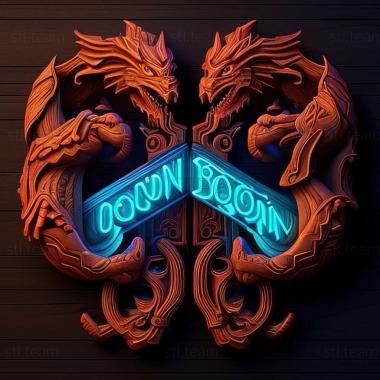 3D model Double Dragon Neon game (STL)